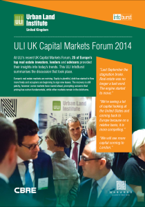 Capital Markets Forum InfoBurst